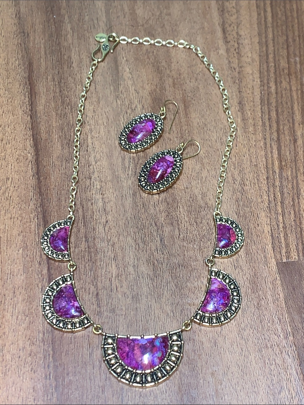 Vintage Barse Necklace & Earrings - Picture 6 of 6